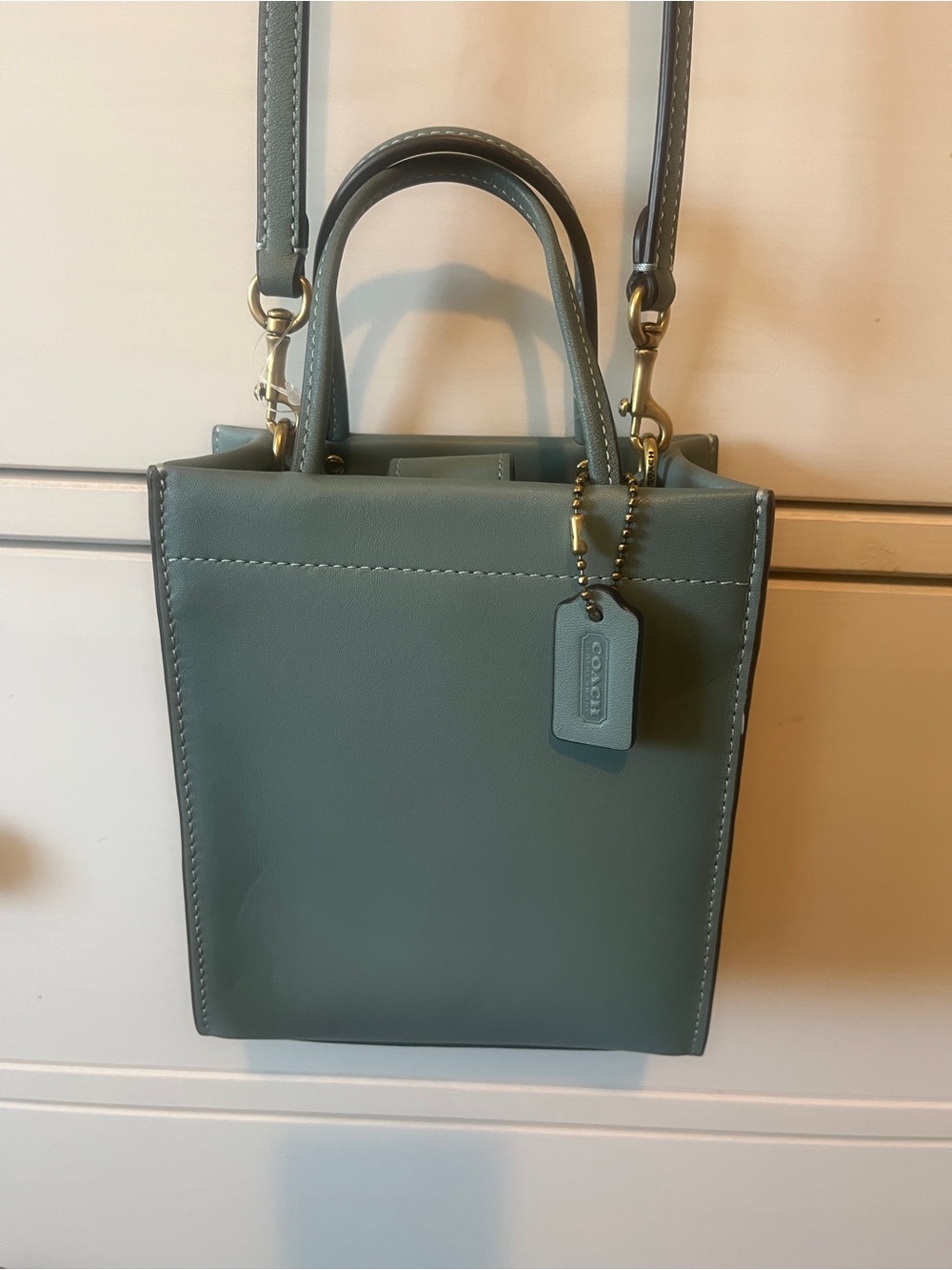 NWT Coach Leather Mini Tote